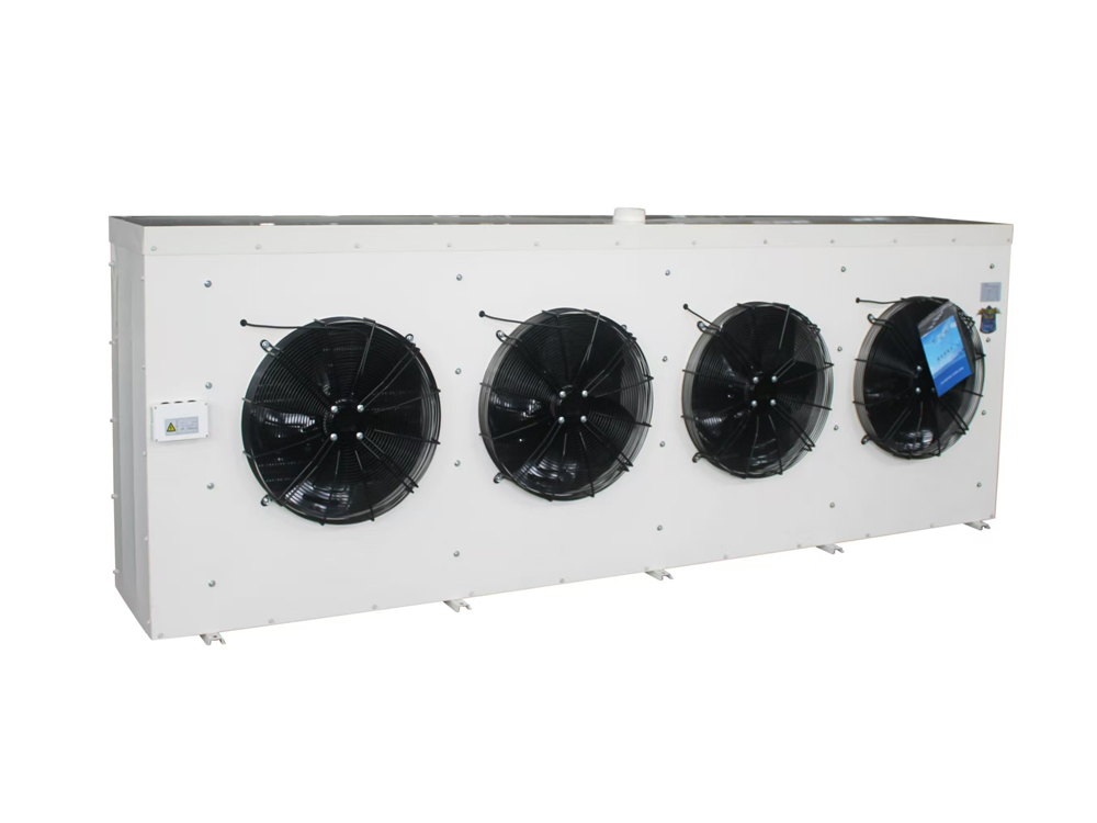 Low noise water defrosting outer rotor industrial air cooler