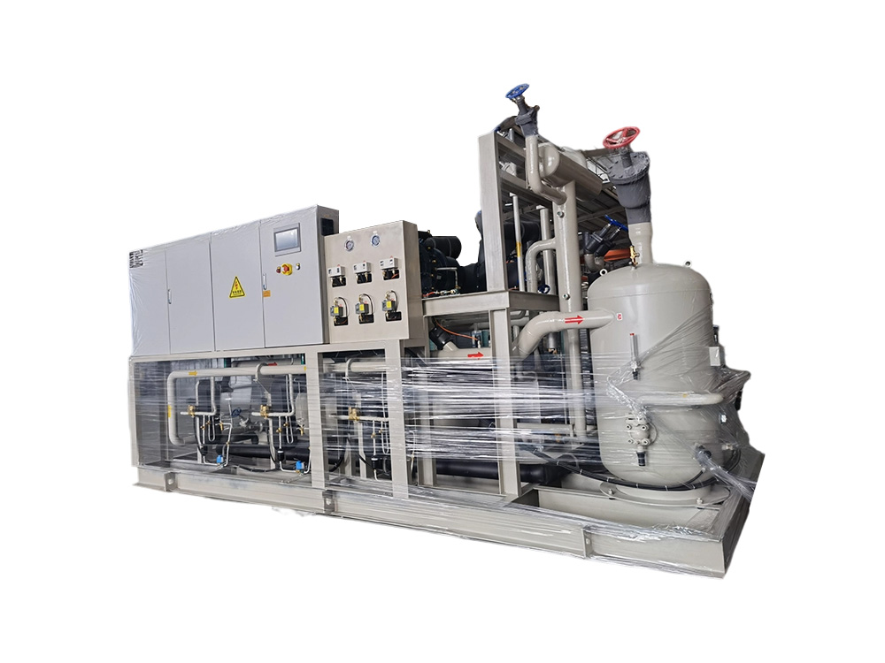 Tiga unit kompresor sekrup paralel