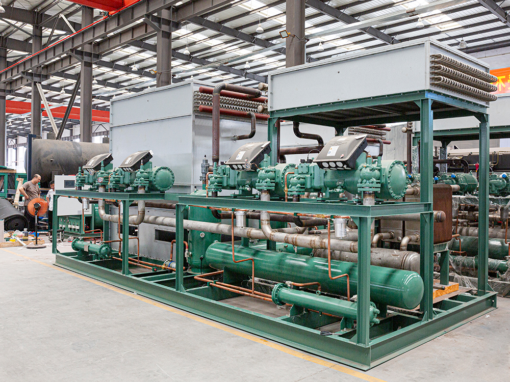 Unit kompresor sekrup multi-paralel yang disesuaikan