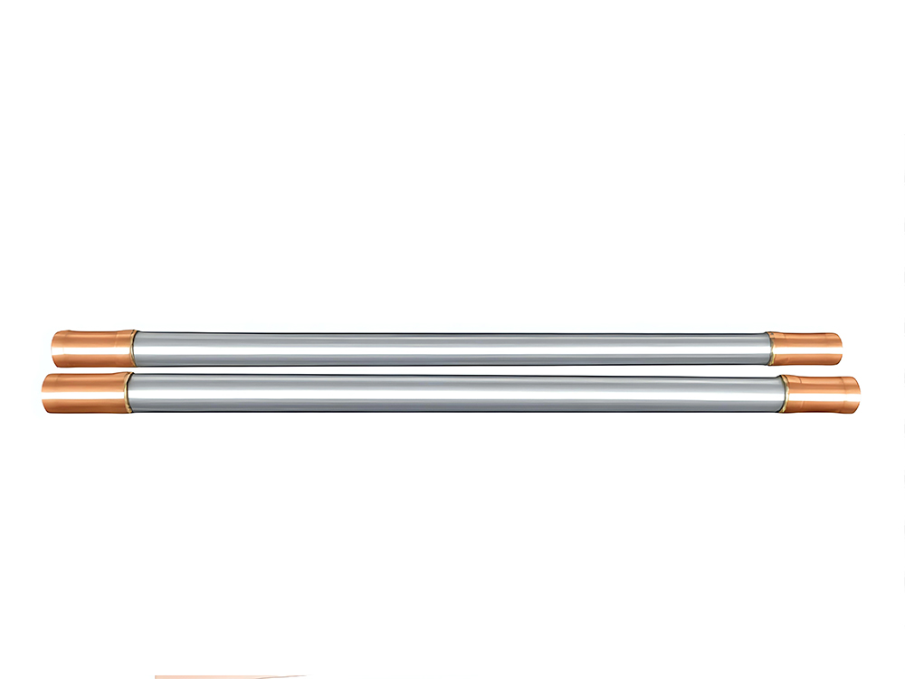 Pipa lurus stainless steel dengan sambungan tembaga